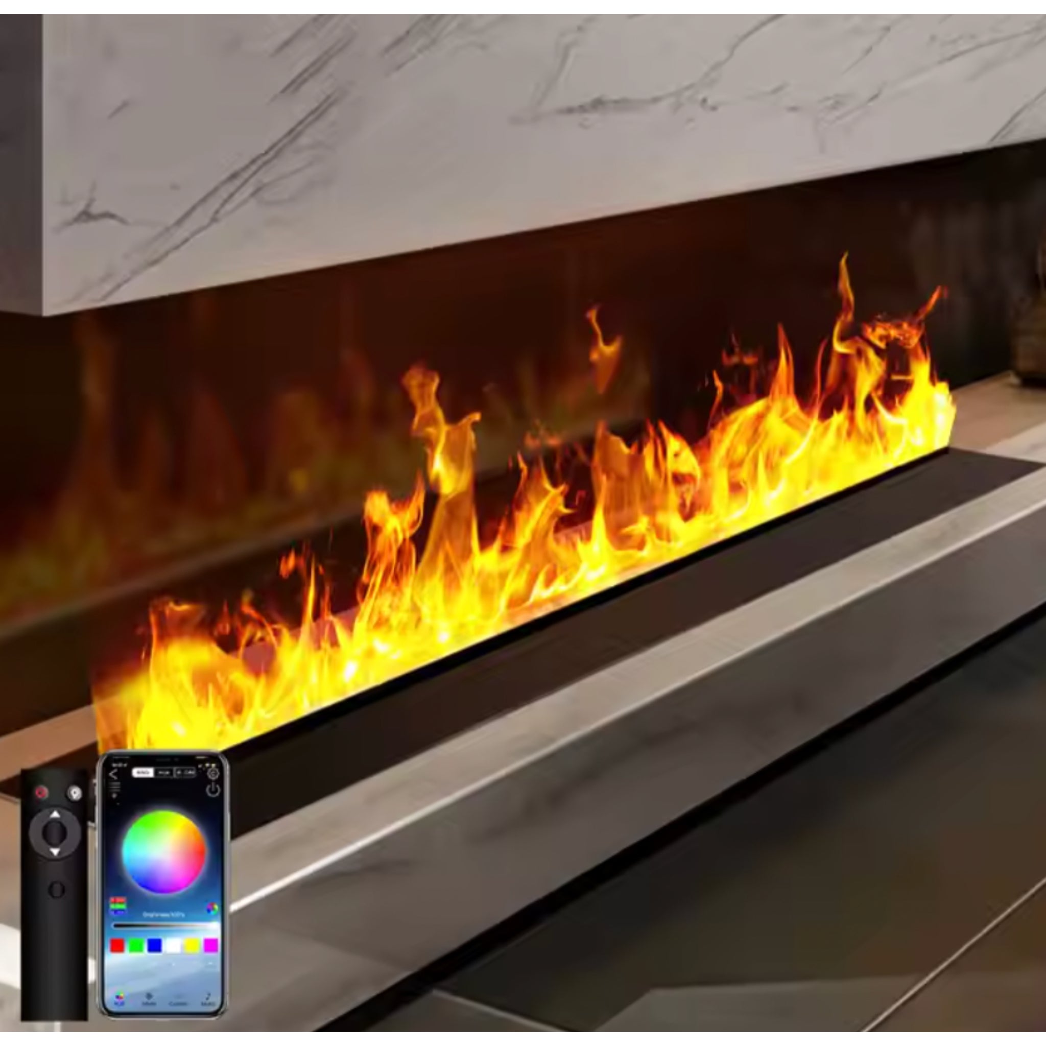 VaporFlame Nebula 36-Inch Water Vapor Fireplace Insert